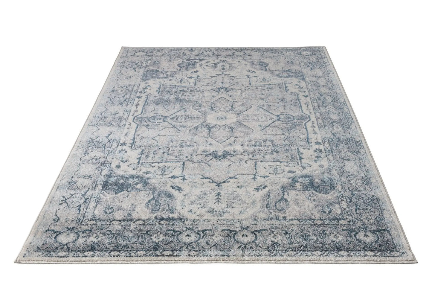 Atlantis Persian Bordered Blue Grey Rug