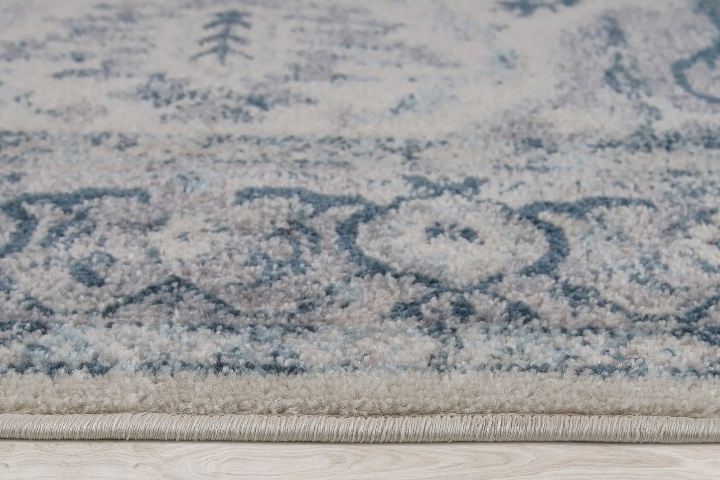 Atlantis Persian Bordered Blue Grey Rug