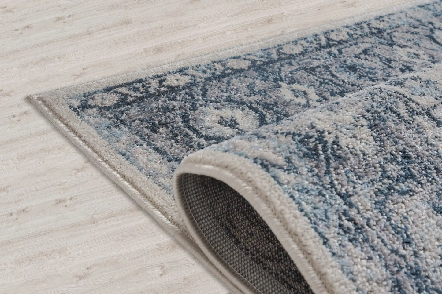 Atlantis Persian Bordered Blue Grey Rug