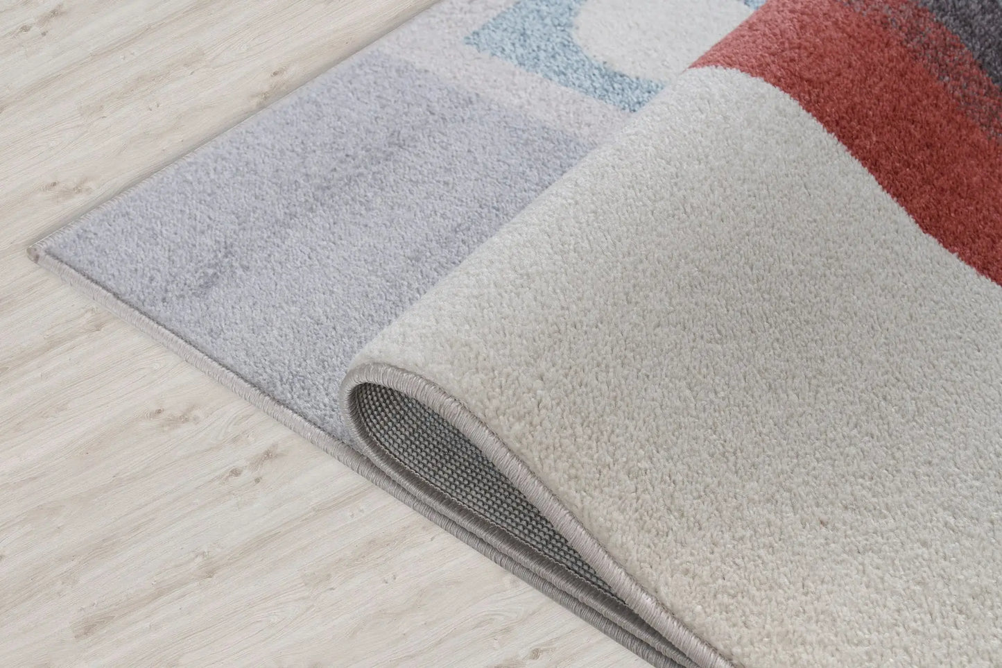 Ayala Bohemian Squares and Multicolor Round Carpet