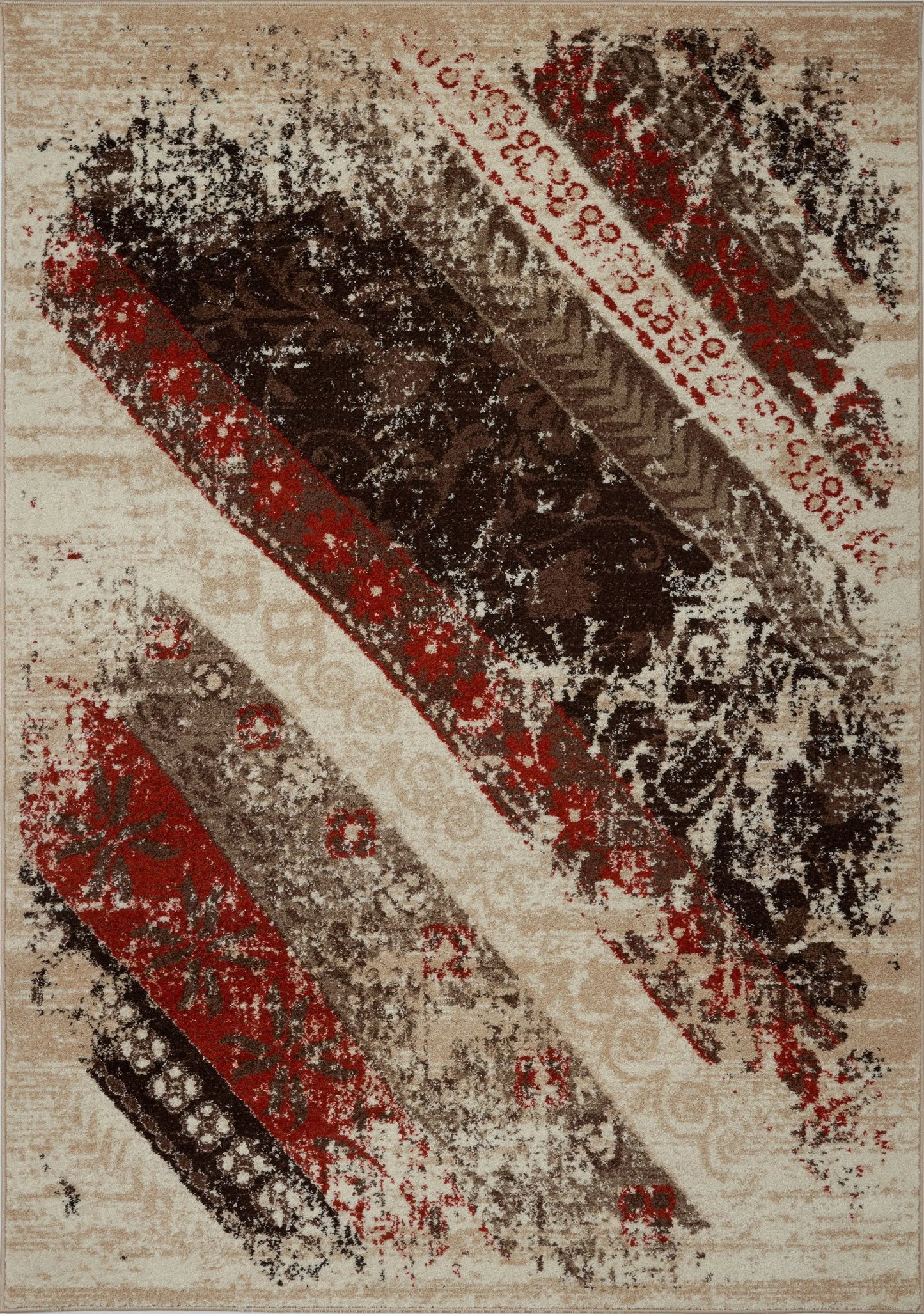 Dixie Caramel Rust Orange Area Rug -
