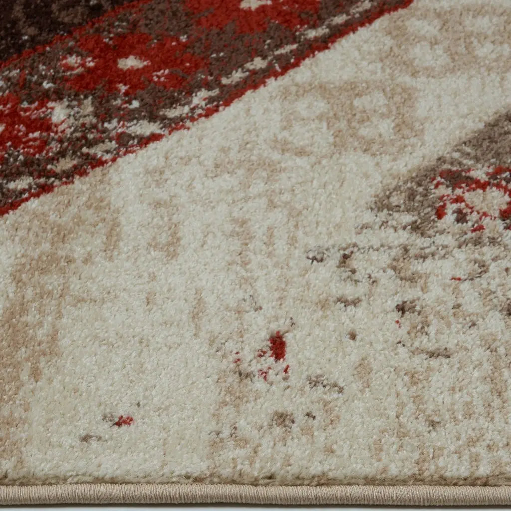 Dixie Caramel Rust Orange Area Rug -