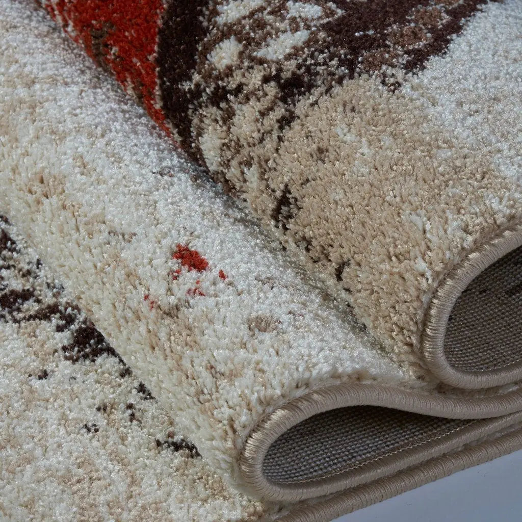 Dixie Caramel Rust Orange Area Rug -