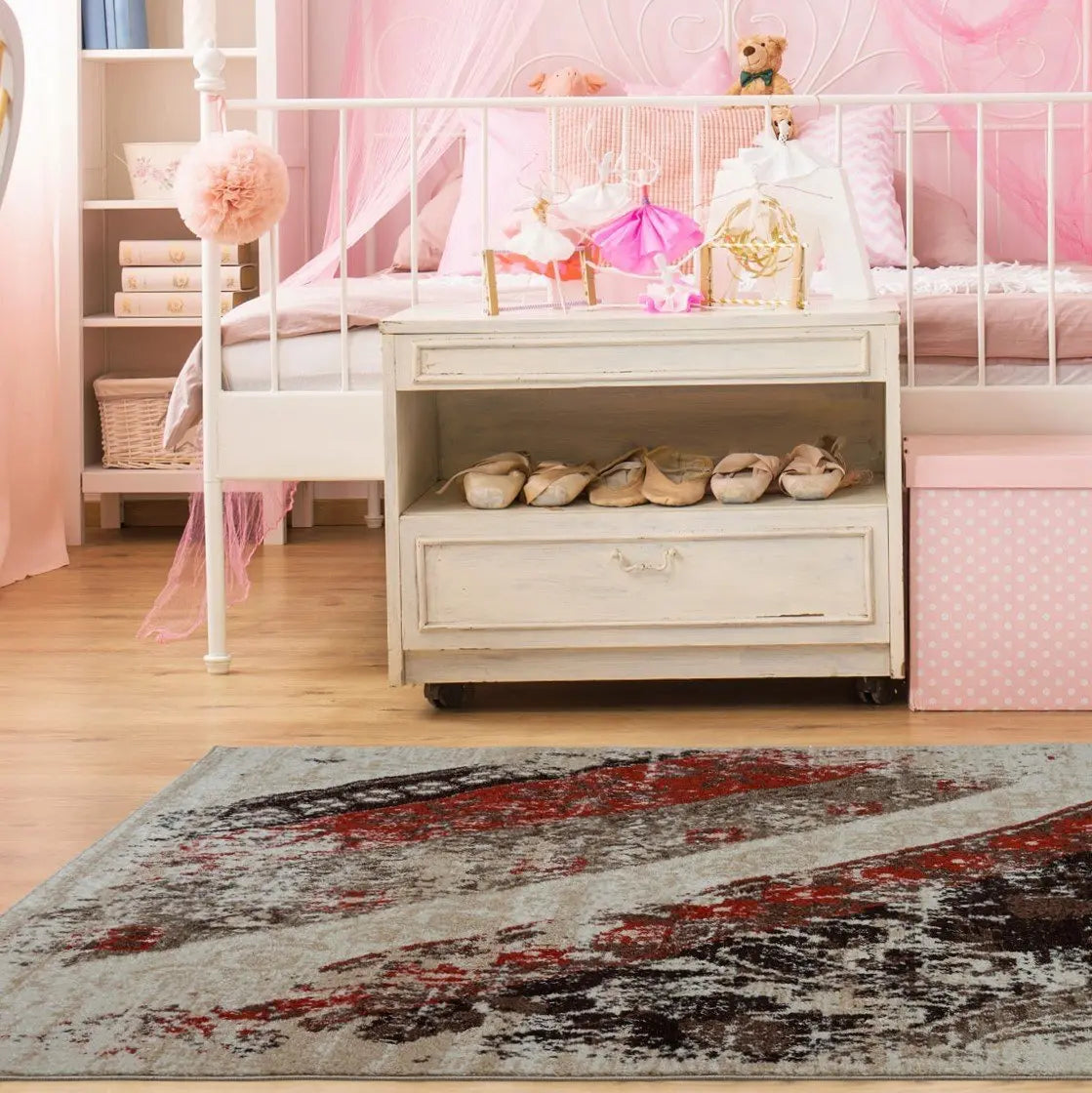 Dixie Caramel Rust Orange Area Rug -