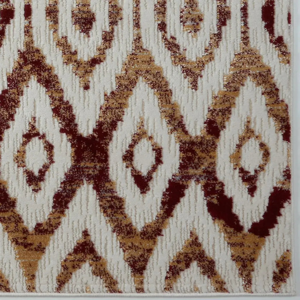 Mars Cream Yellow Pink Area Rug -