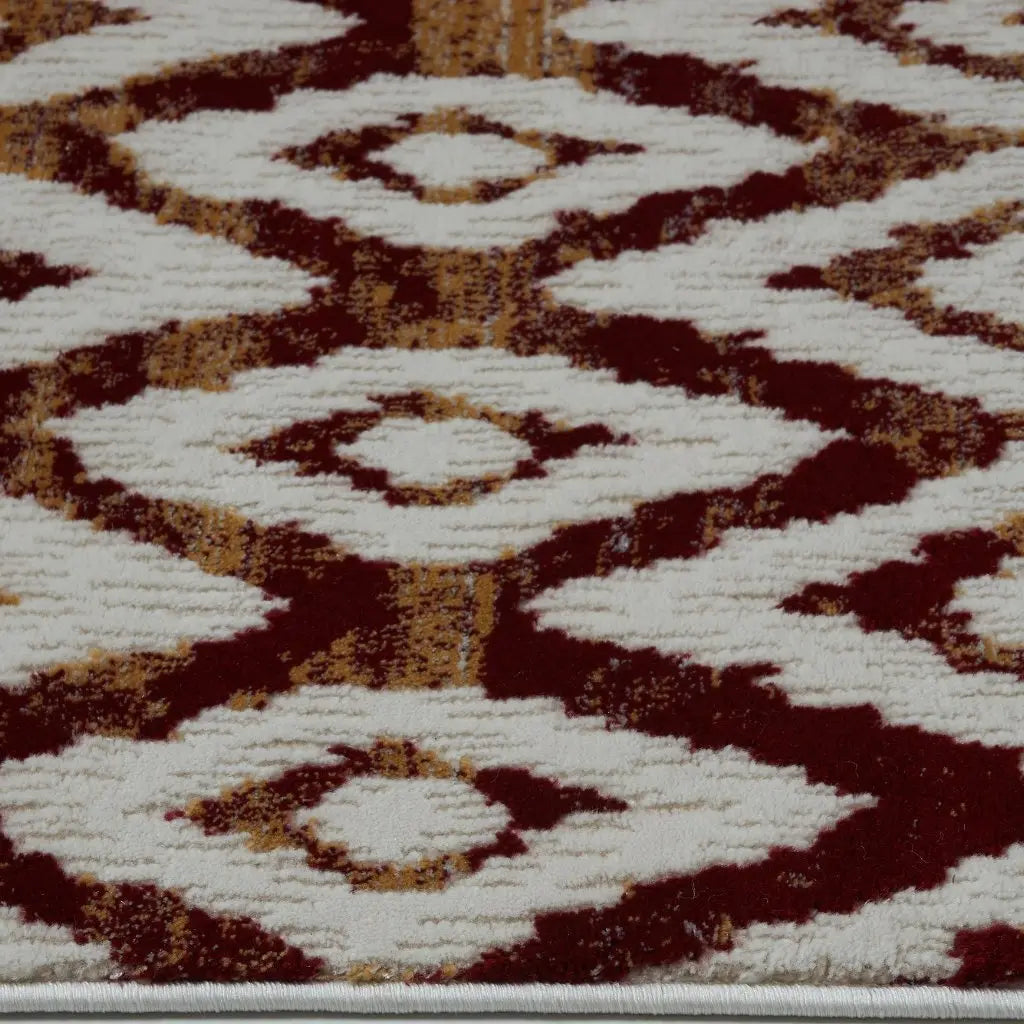 Mars Cream Yellow Pink Area Rug -