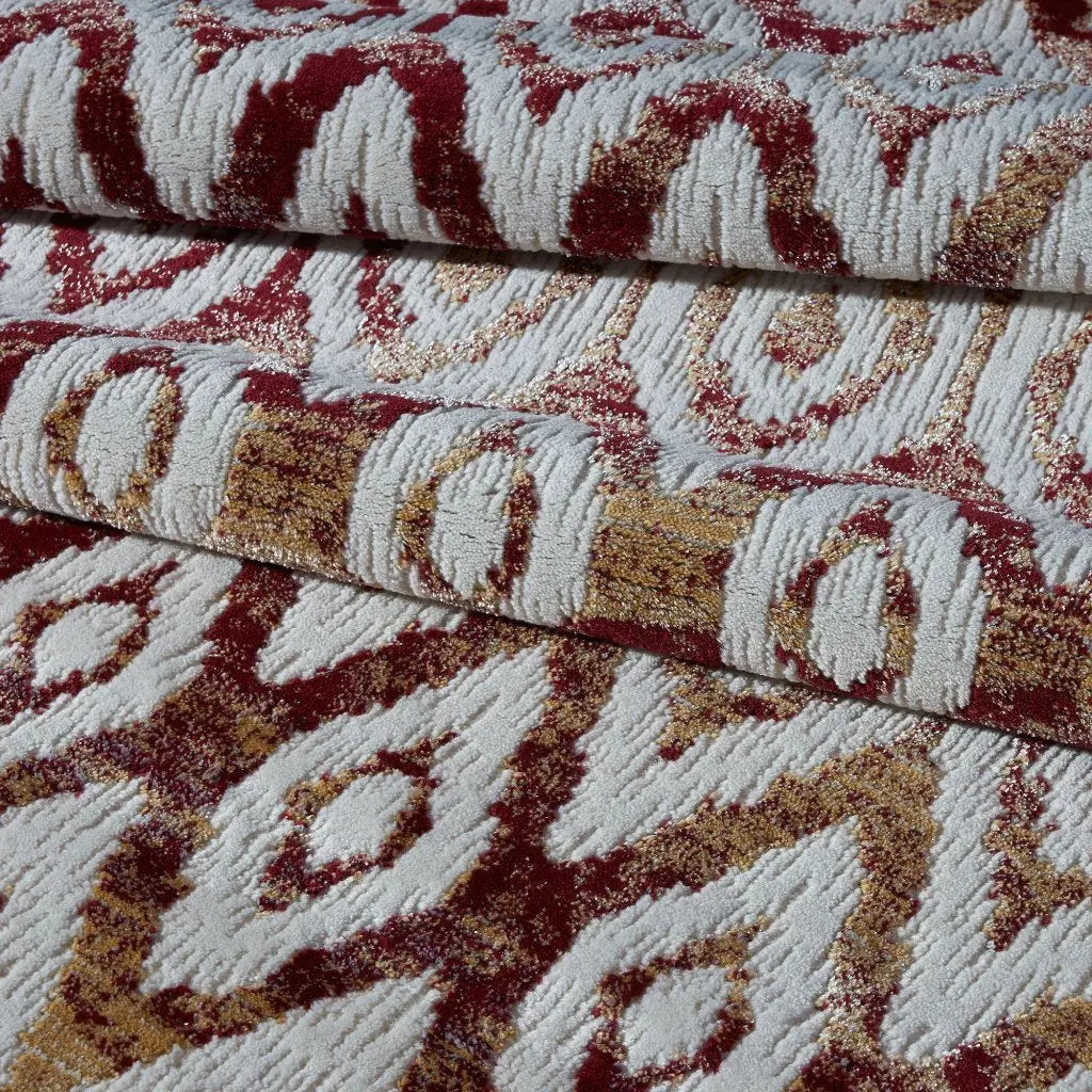 Mars Cream Yellow Pink Area Rug -