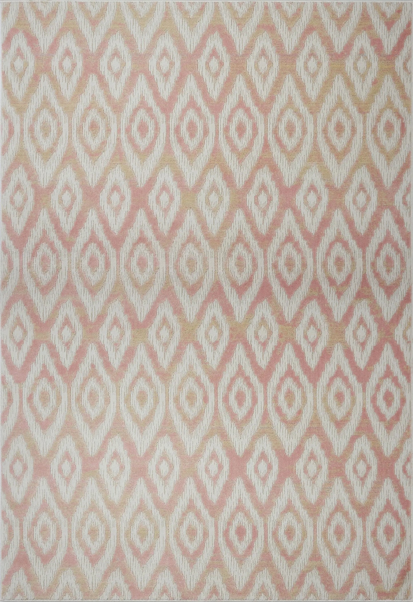 Mercury Cream Baby Pink Area Rug -