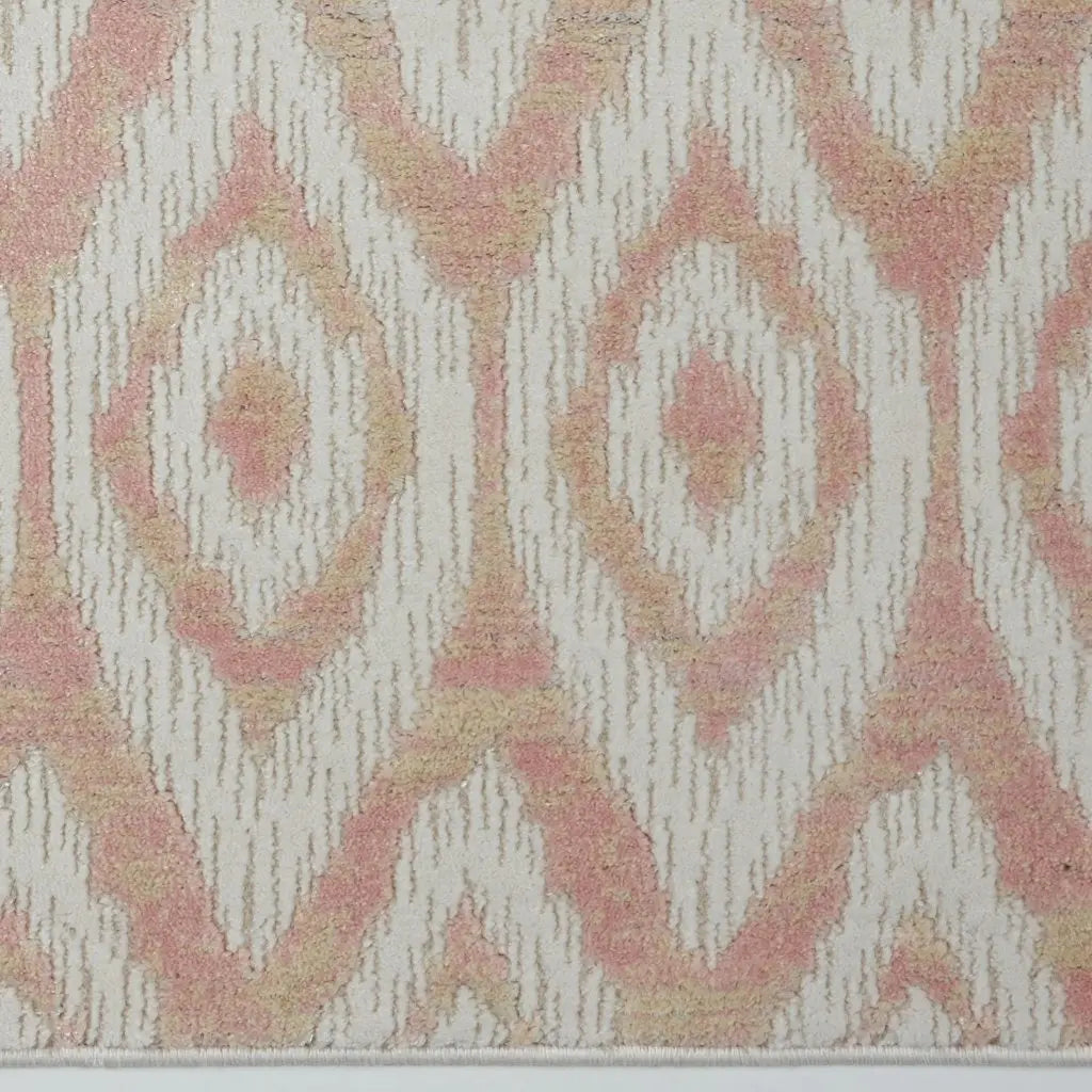 Mercury Cream Baby Pink Area Rug -