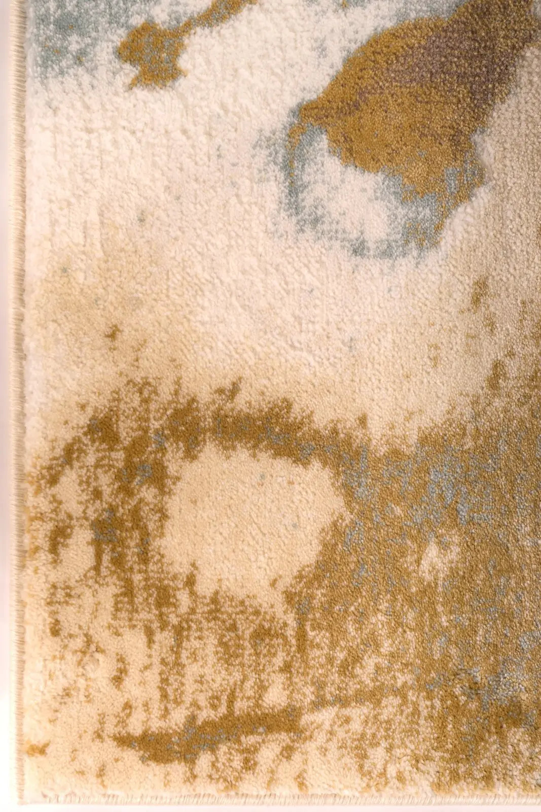 Sky Blue Gray Floral Area Rug - Ladolerugsca