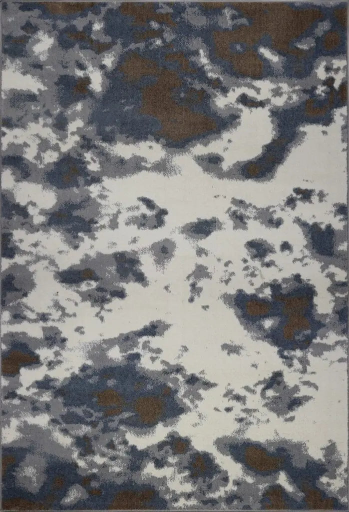 Brampton Ivory Gray Charcoal Area Rug -