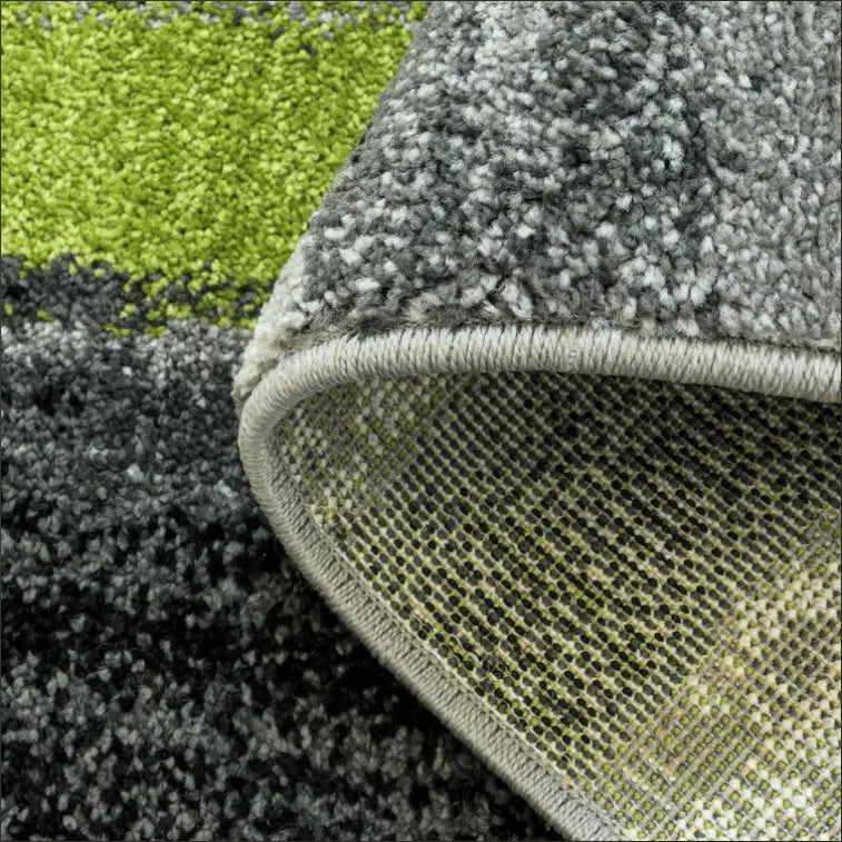 Copper Abstract Area Rug Grey Green -