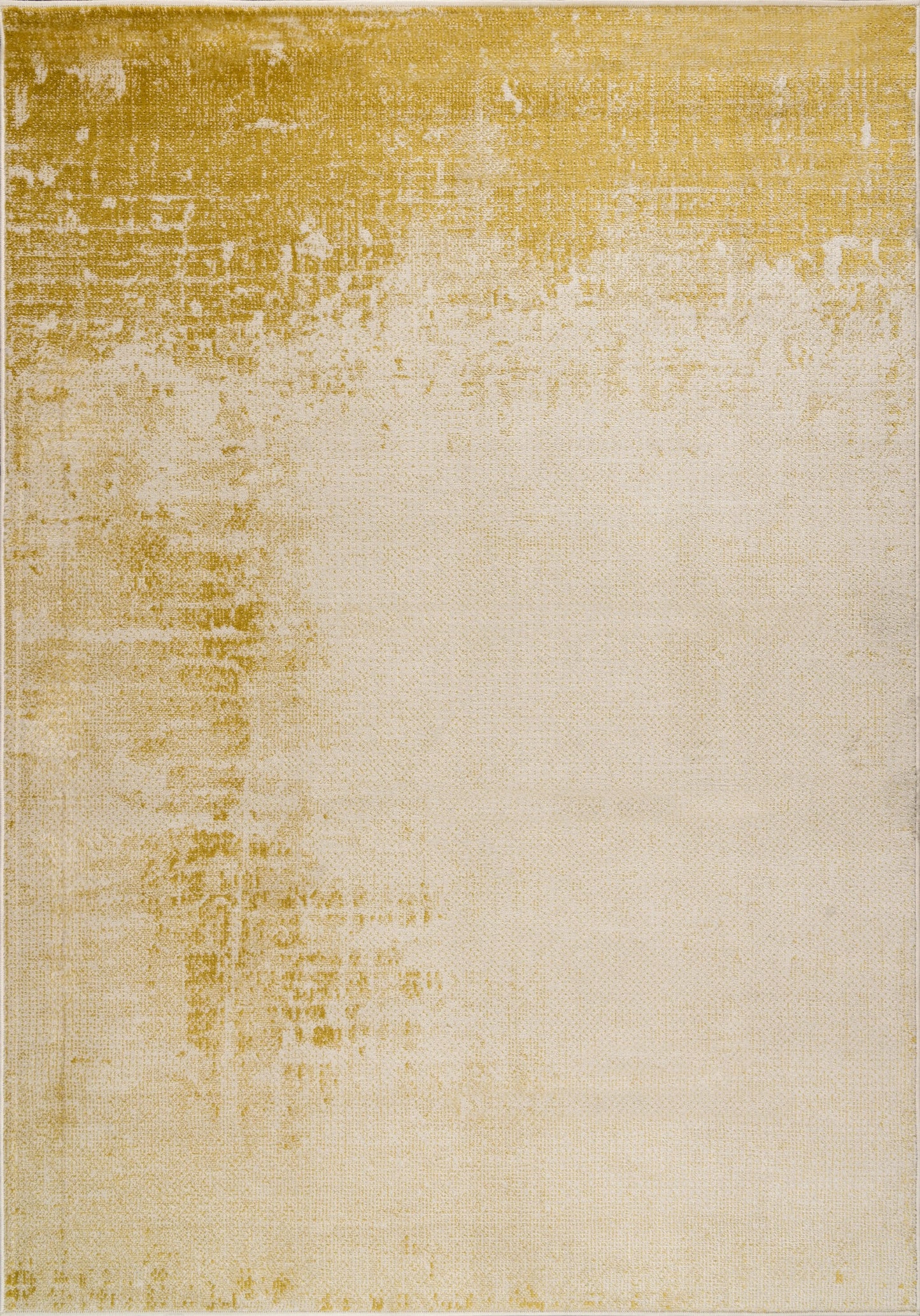 Azra Yellow Mustard Canary Amber Abstract Contemporary Marble Minimal Design Area Rug La Dole Rugs