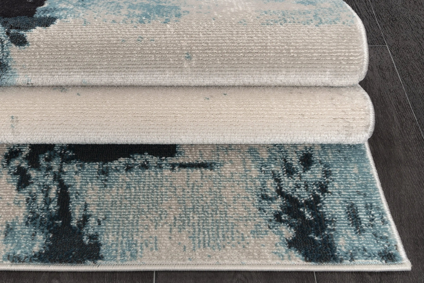 la dole rugs light dark blue beige rustic pattern abstract modern minimalistic area rug 2x8, 3x10, 2x10 ft Long Runner Rug, Hallway, Balcony, Entry Way, Kitchen, Stairs