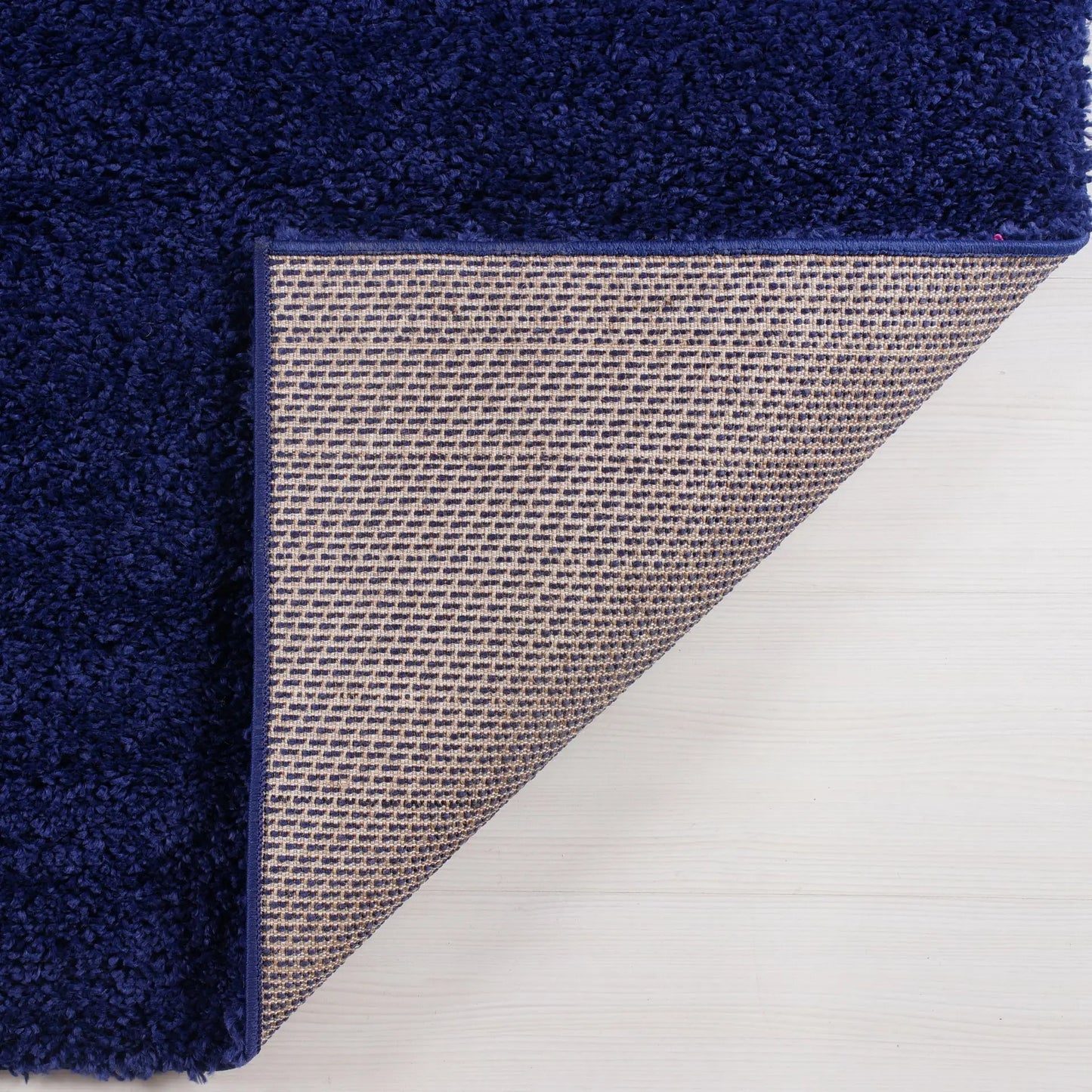 ladole rugs solid color shaggy meknes durable beautiful turkish indoor small mat doormat rug in navy blue 110 x 211 57cm x 90cm 8x10, 8x11 ft Large Living Room Carpet, Bedroom, Kitchen