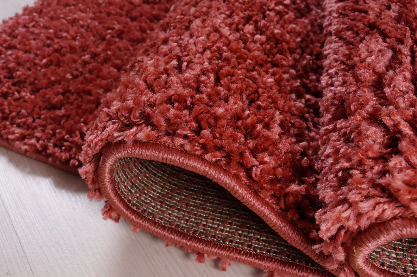 ladole rugs solid peach orange shaggy meknes durable medium pile indoor area rug carpet 8x11 710 x 105 240cm x 320cm 6x8, 6x9 ft Living Room, Bedroom, Dining Area, Kitchen Carpet
