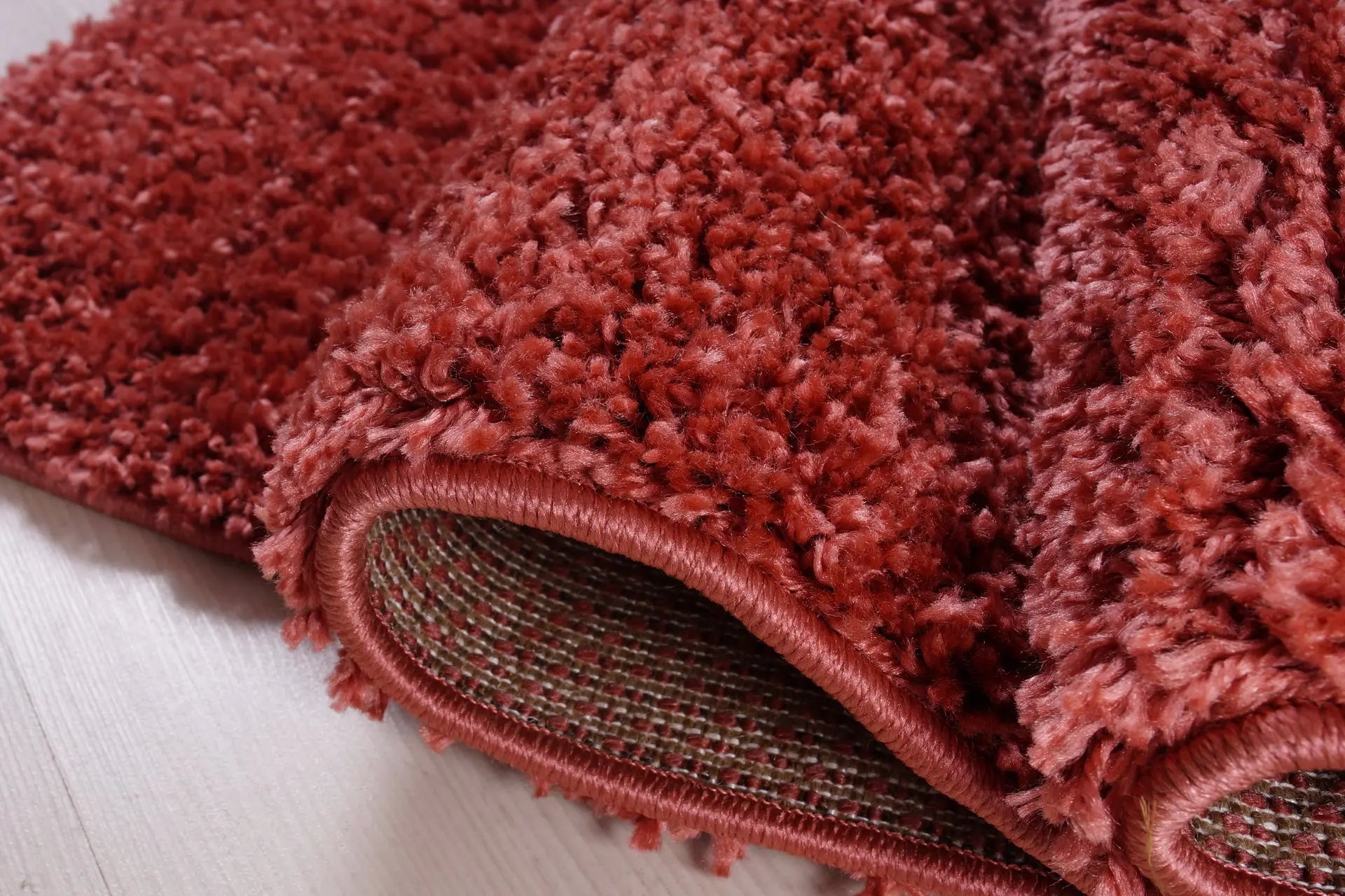 ladole rugs solid peach orange shaggy meknes durable medium pile indoor area rug carpet 8x11 710 x 105 240cm x 320cm 6x8, 6x9 ft Living Room, Bedroom, Dining Area, Kitchen Carpet