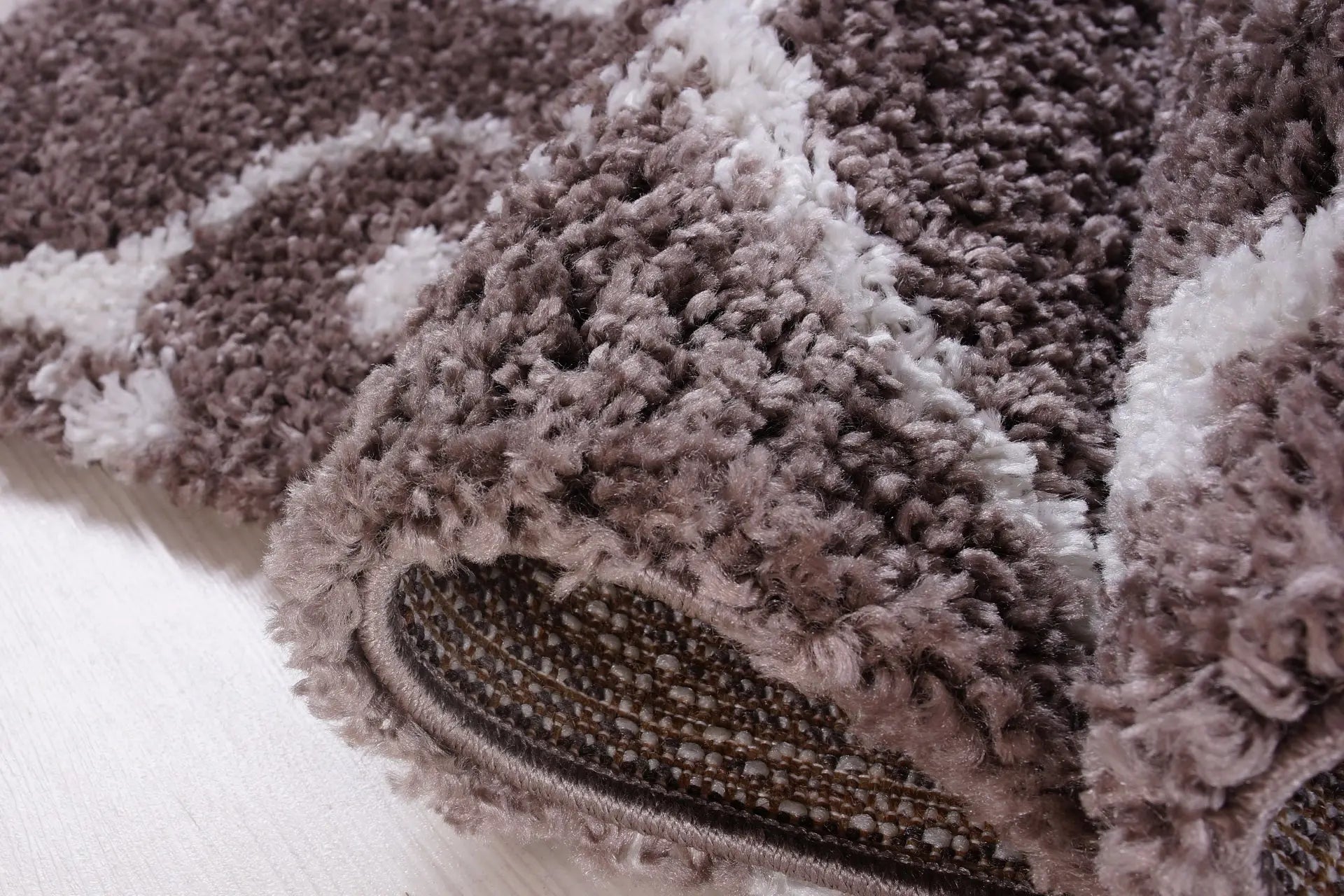ladole rugs shaggy rabat abstract pattern sustainable spirals style indoor small mat doormat rug in mink white 110 x 211 57cm x 90cm 4x6, 4x5 ft Small Carpet, Home Office, Living Room, Bedroom