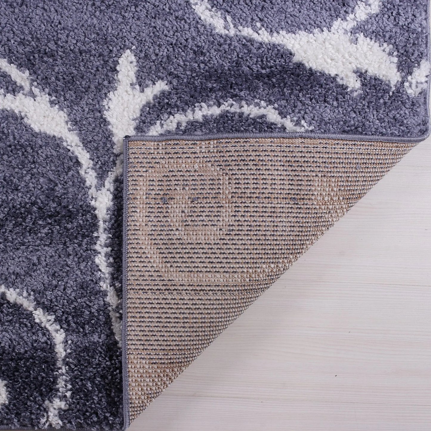 ladole rugs shaggy rabat abstract pattern sustainable spirals style indoor small mat doormat rug in dark grey white 6x8, 6x9 ft Living Room, Bedroom, Dining Area, Kitchen Carpet