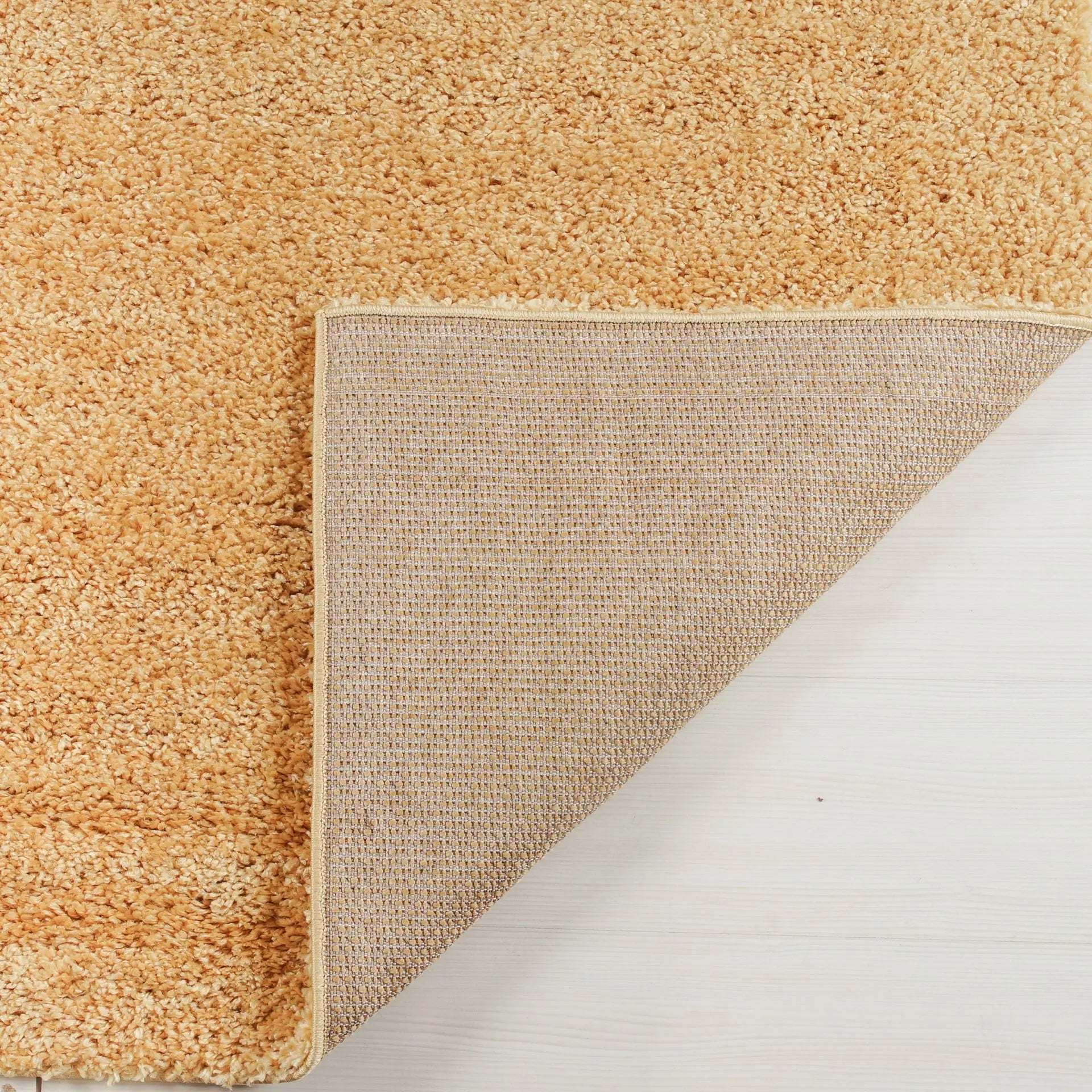 ladole rugs solid mustard yellow shaggy meknes durable medium pile indoor area rug carpet 8x11 710 x 105 240cm x 320cm 4x6, 4x5 ft Small Carpet, Home Office, Living Room, Bedroom