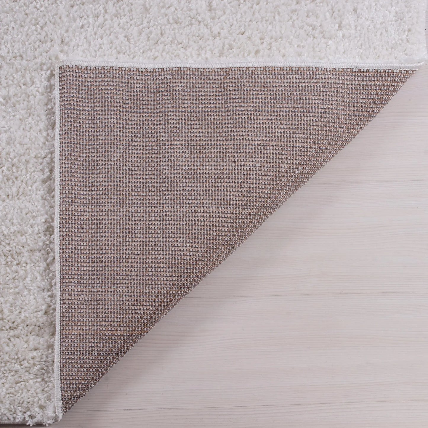 ladole rugs solid color shaggy meknes durable beautiful turkish indoor small mat doormat rug in ivory 110 x 211 57cm x 90cm 8x10, 8x11 ft Large Living Room Carpet, Bedroom, Kitchen