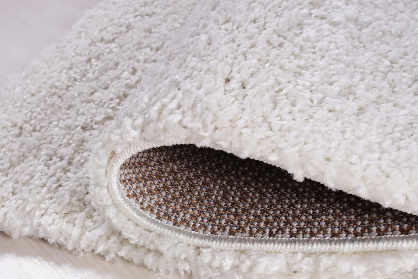 ladole rugs solid color shaggy meknes durable beautiful turkish indoor small mat doormat rug in ivory 110 x 211 57cm x 90cm 4x6, 4x5 ft Small Carpet, Home Office, Living Room, Bedroom