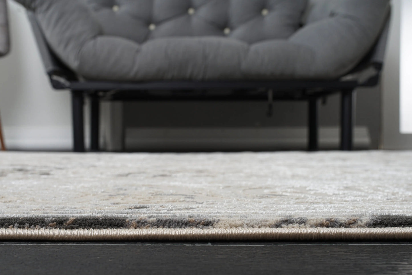 quadro grey ivory brown rustic modern persian area rug 4x6, 4x5 ft Small Carpet, Home Office, Living Room, Bedroom