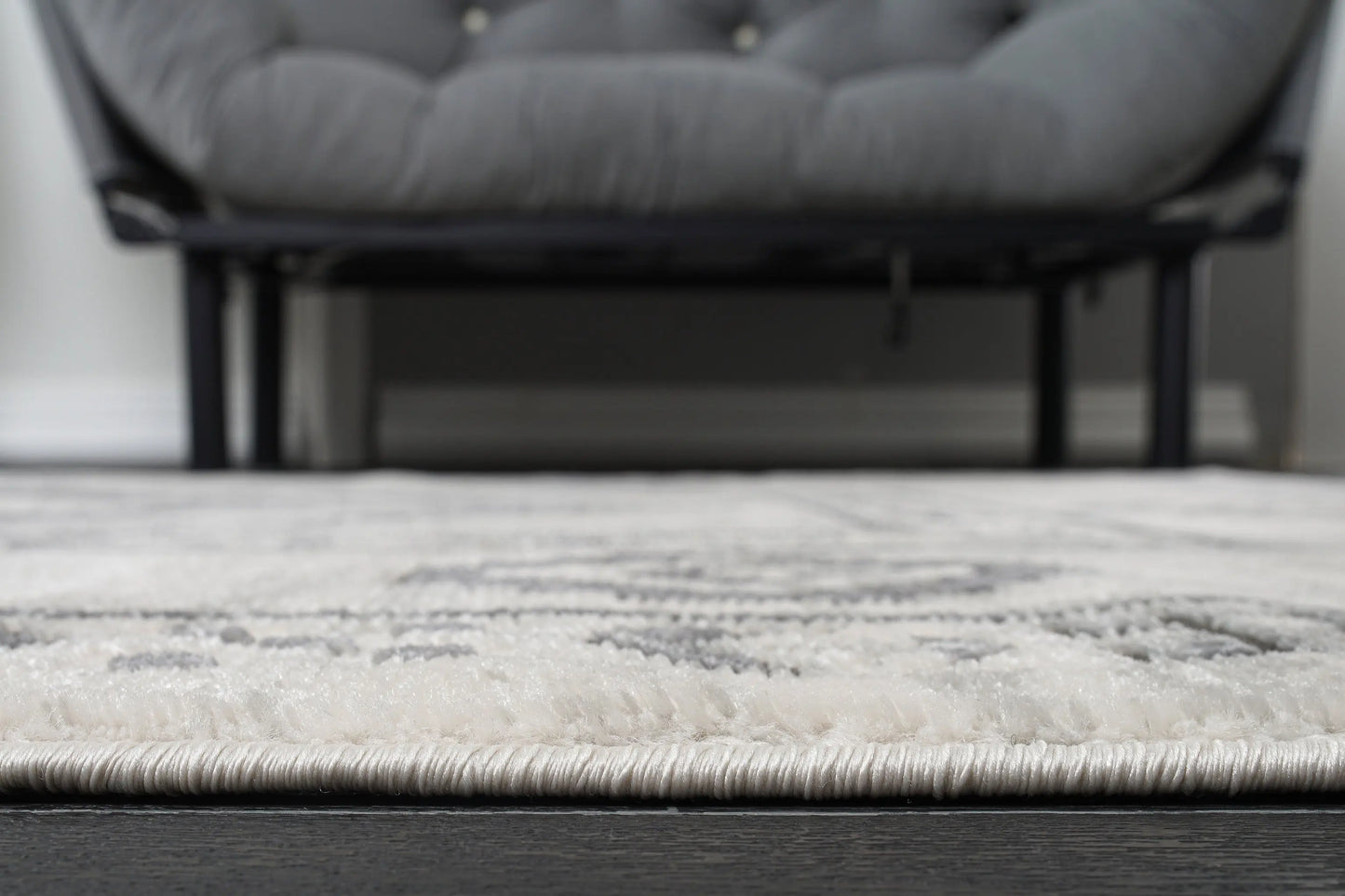 lucas dark light grey modern bordered geometric area rug 4x6, 4x5 ft Small Carpet, Home Office, Living Room, Bedroom