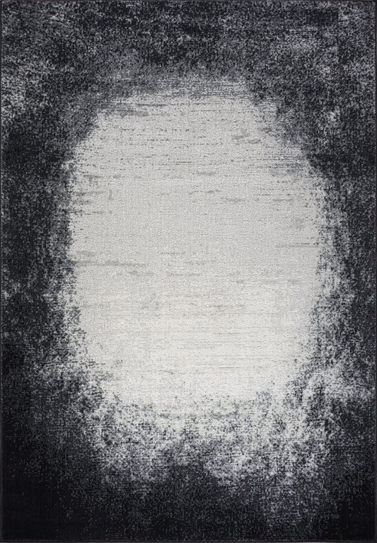 lucas dark light grey modern bordered plain solid color area rug 2x5, 3x5 Runner Rug, Entry Way, Entrance, Balcony, Bedside, Home Office, Table Top