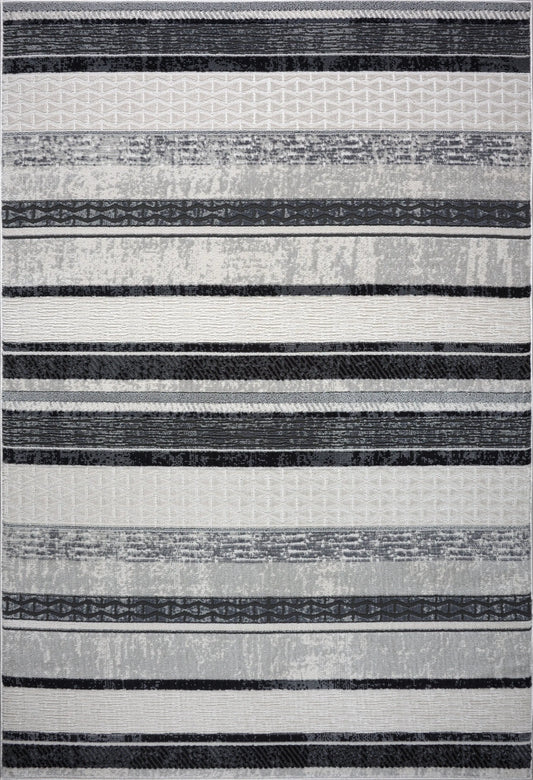 lucas dark light grey modern contemporary area rug 2x5, 3x5 Runner Rug, Entry Way, Entrance, Balcony, Bedside, Home Office, Table Top