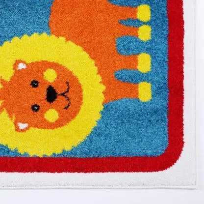 Adorable Animals Red Area Rug - Ladolerugsca