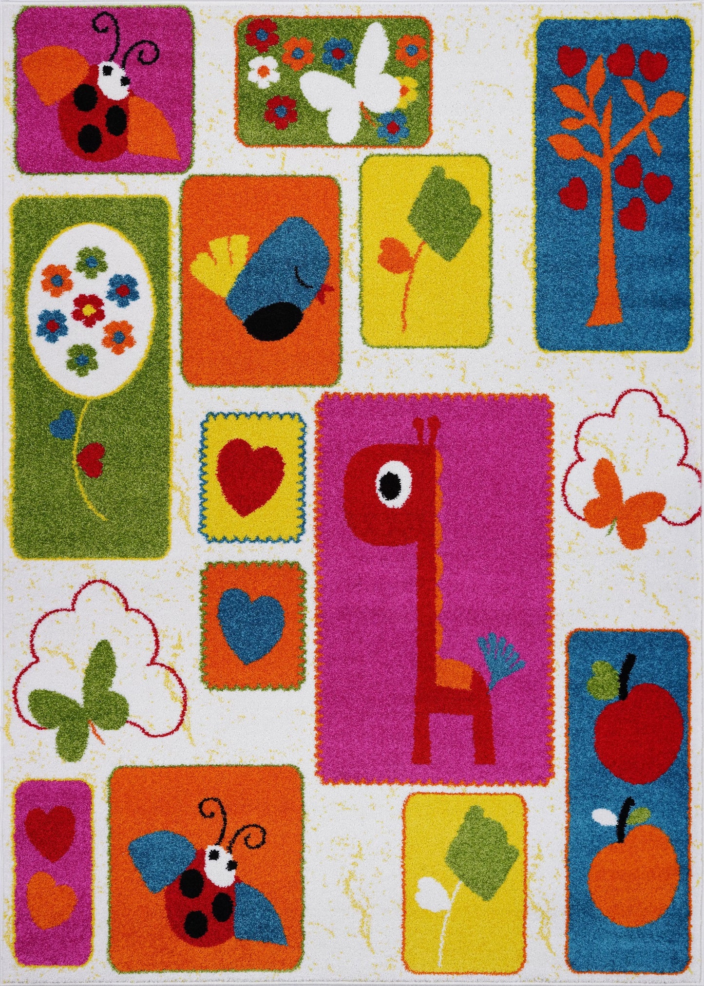 Multi Color Kids Area Rug