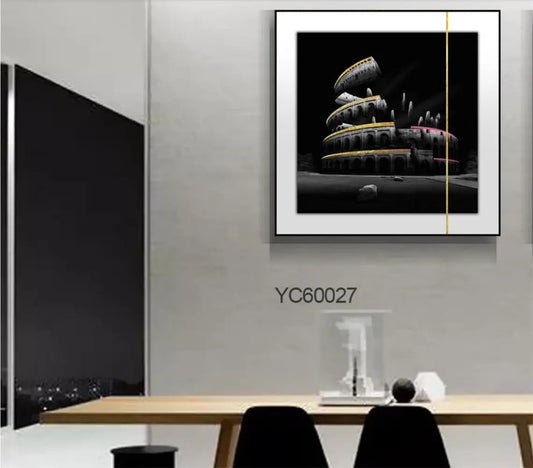 Ladole Abstract Canvas Art Building Blocks Modern Wall Decor