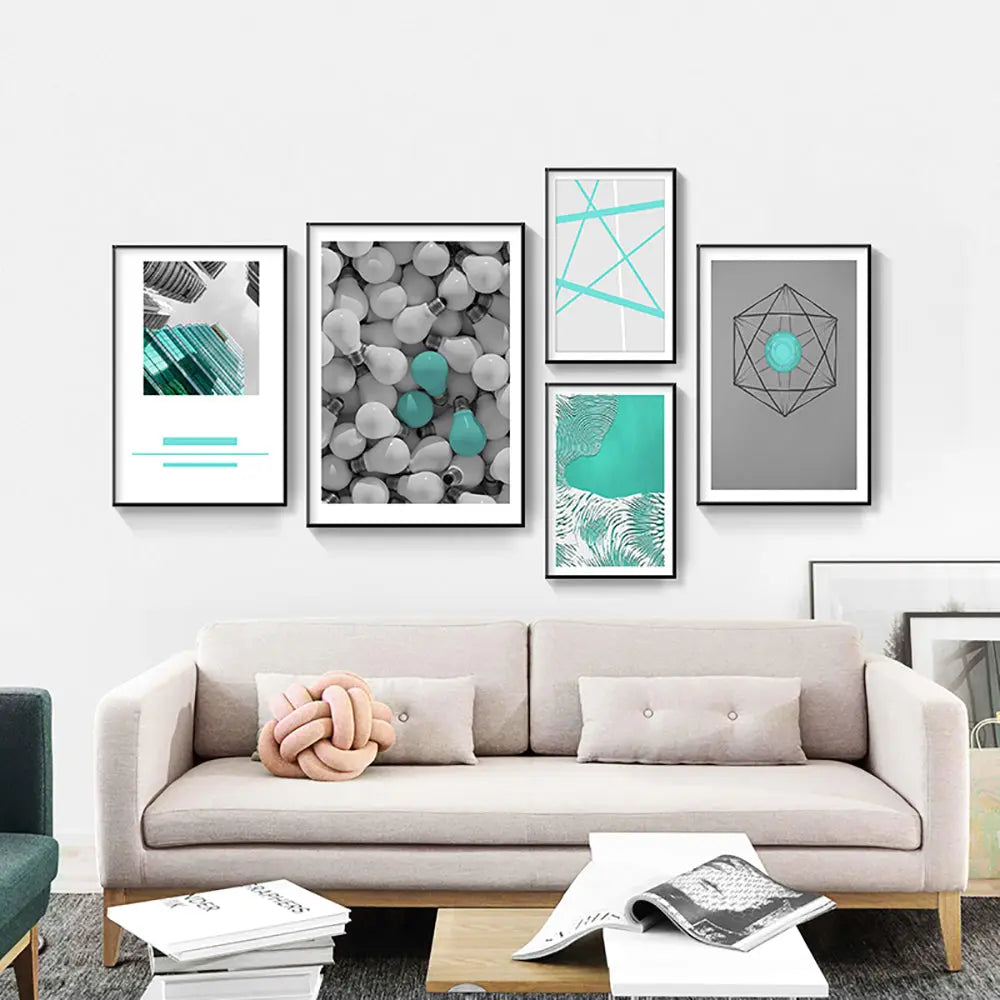 Ladole Canvas 5 Piece Wall Art and Framed Paintings Modern Artworks