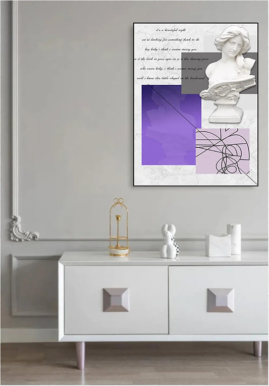 Ladole Modern Canvas Painting Women Wall Art Decor