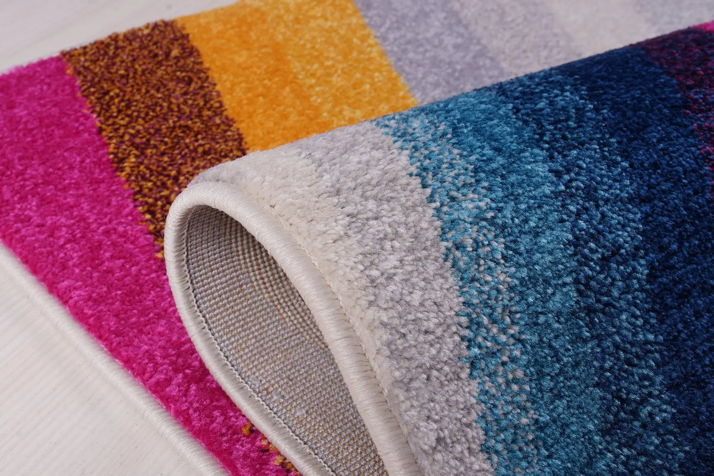 Ladole Opal Abstract Style Modern Indoor Rainbow Rug
