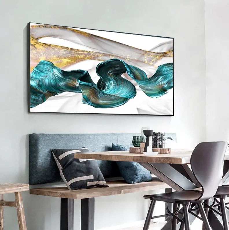 Ladole Painted Textured Modern Abstract Wall Art Decor Painting