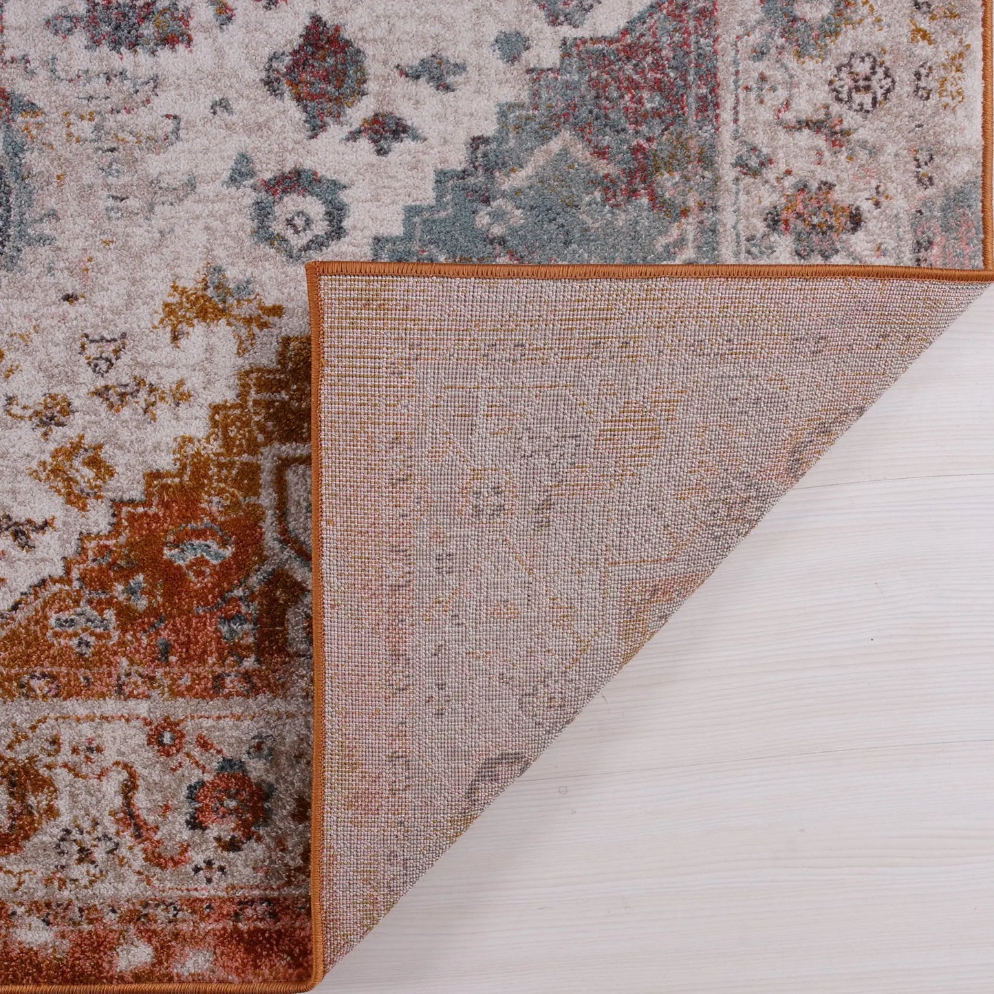 Ladole Rugs Modena Traditional Design Turkish Machine Made Brown Area Rug
