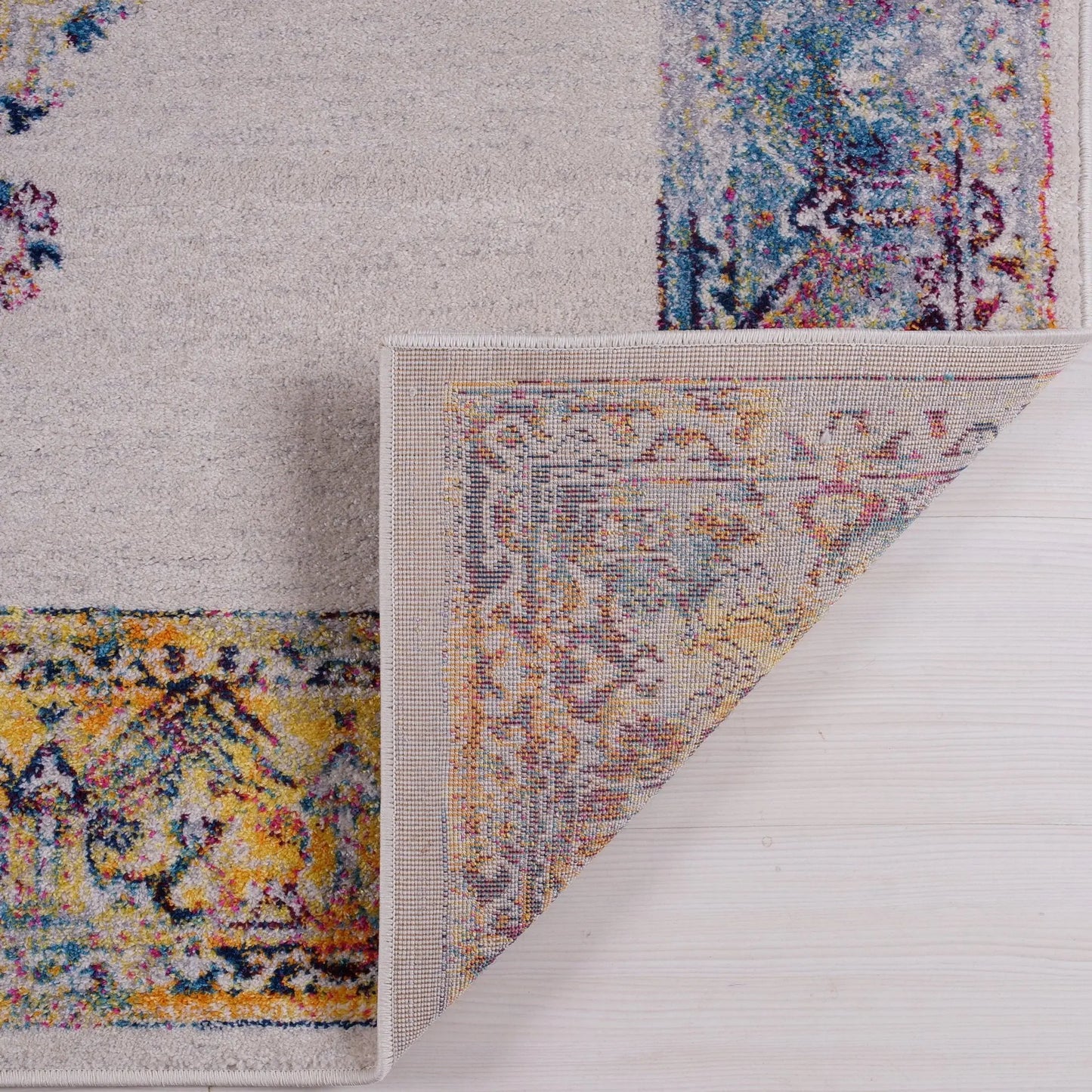 Ladole Rugs Saba Traditional Style Runner Area Rug in Cream