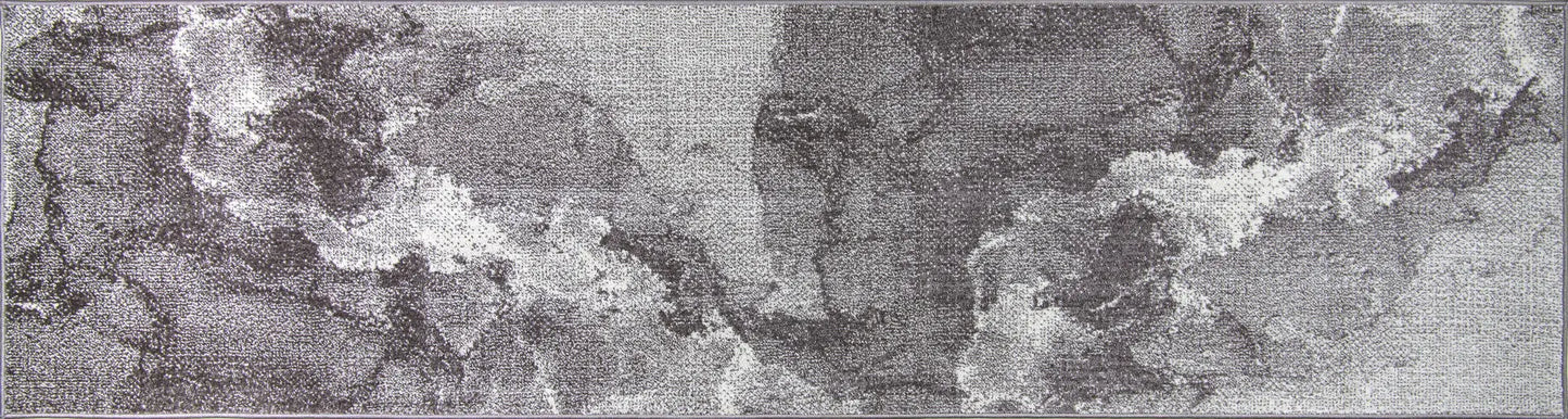 Logan Rustic Marble Design Modern Dark Grey Carpet