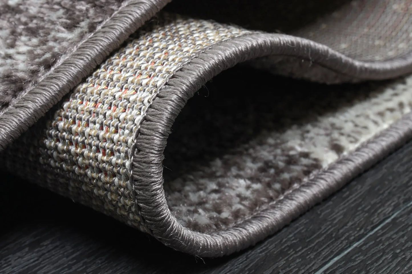 Logan Rustic Marble Design Modern Dark Grey Carpet