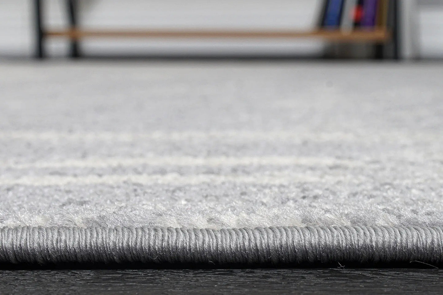 Logan Grey Rustic Marble Design Contemporary Area Rug