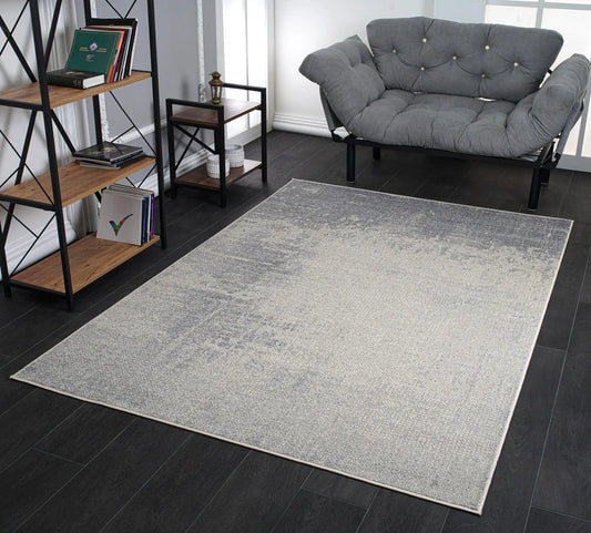 Logan Grey Rustic Modern Contemporary Area Rug