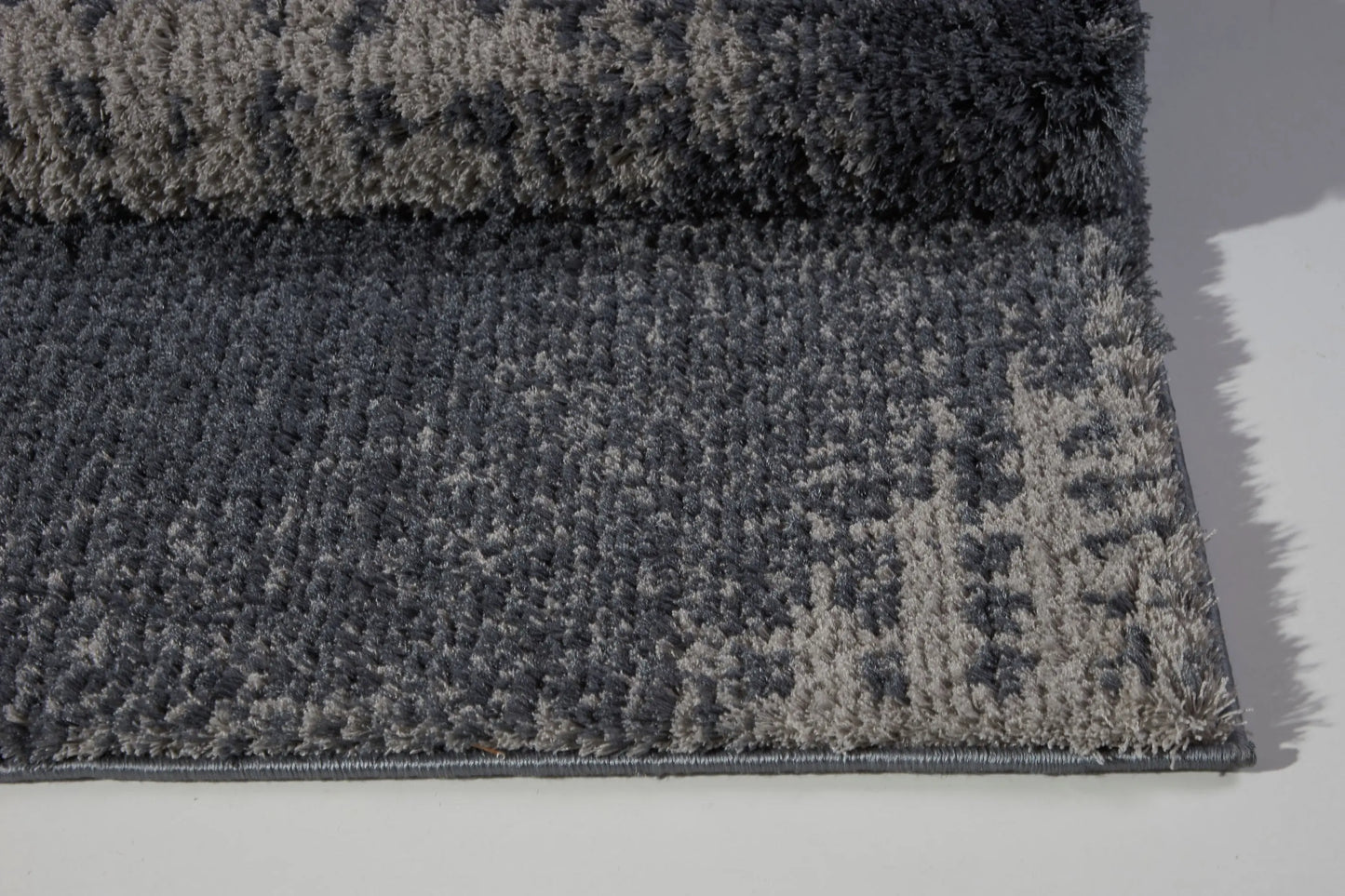Coquitlam Shaggy Gray Micro-Polyester Area Rug -