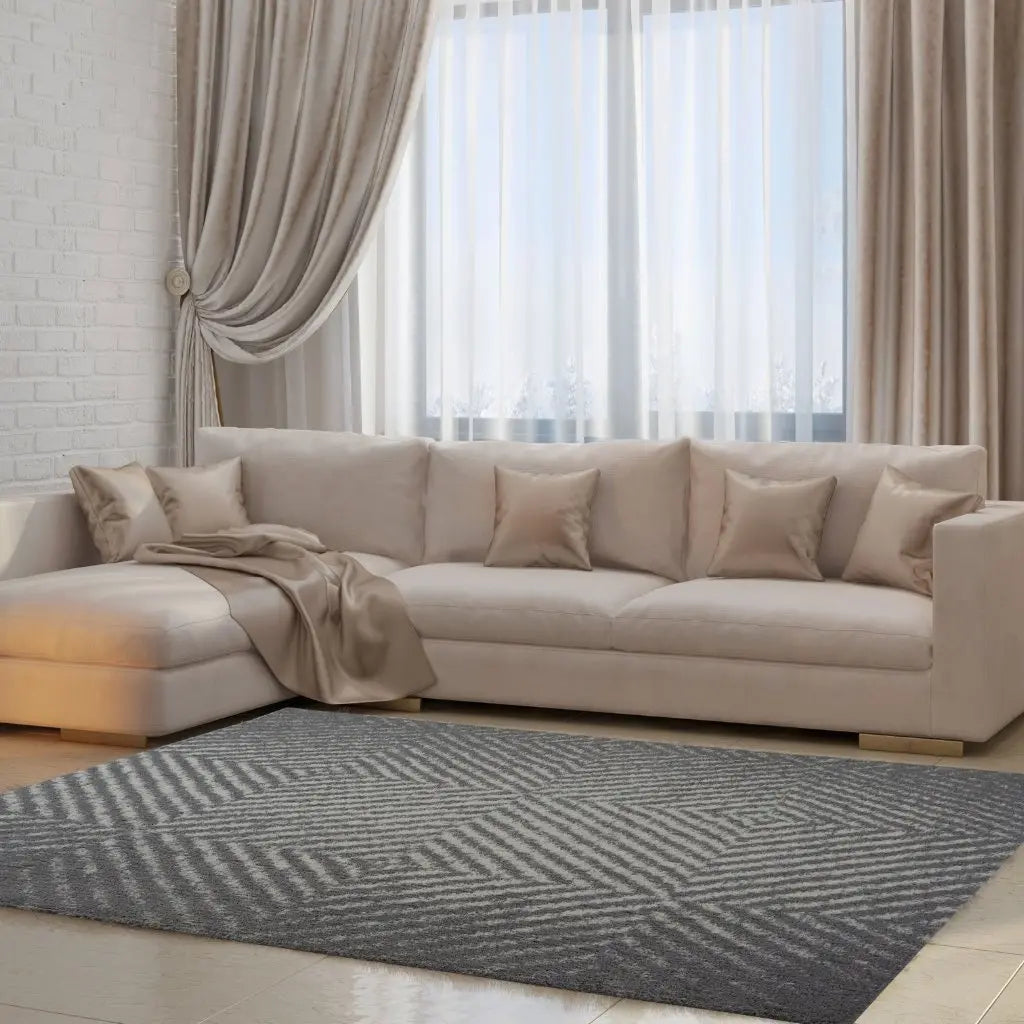 Whistler Shag Grey Area Rug -