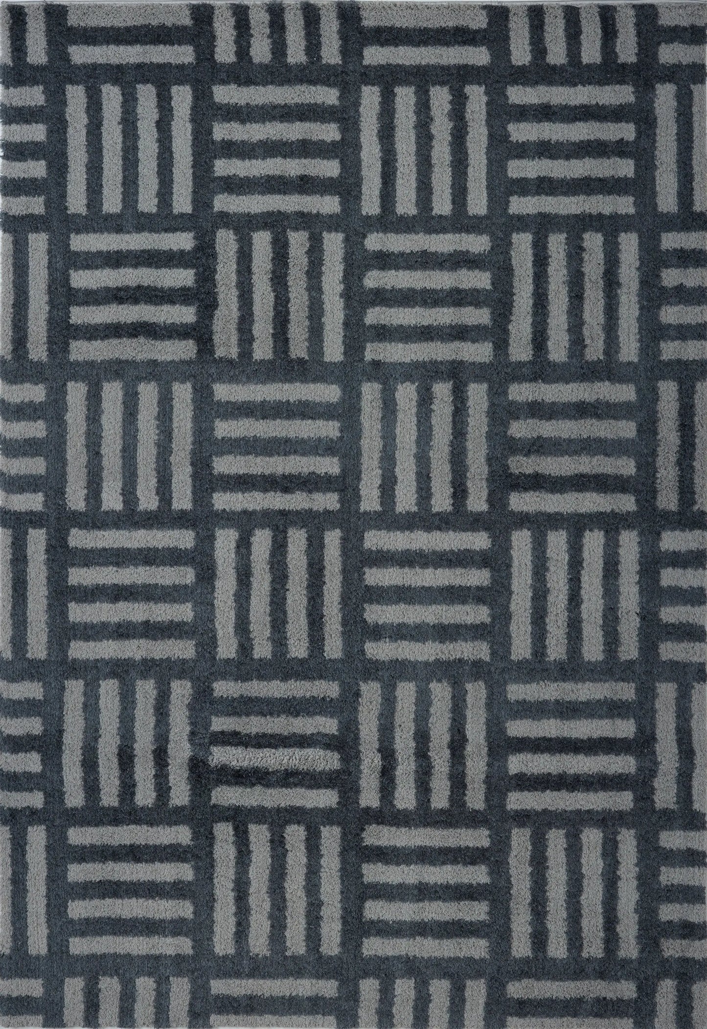 Okanagon Micro-Polyester Shaggy Area Rug -