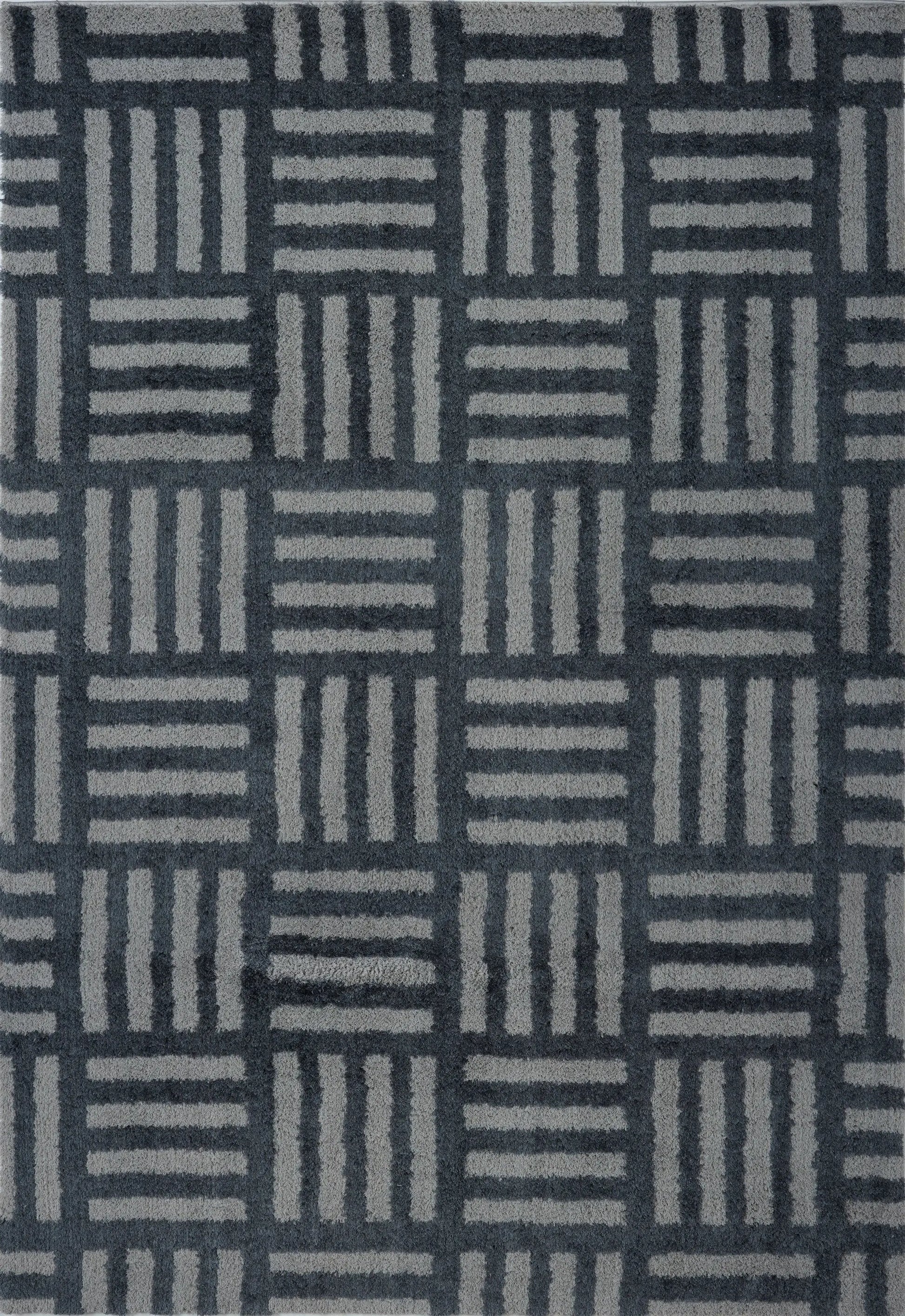 Okanagon Micro-Polyester Shaggy Area Rug -