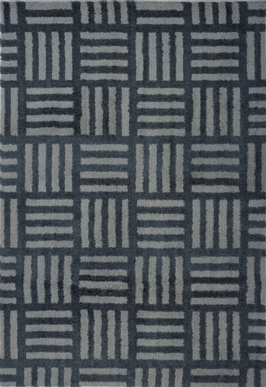 Okanagon Micro-Polyester Shaggy Area Rug -