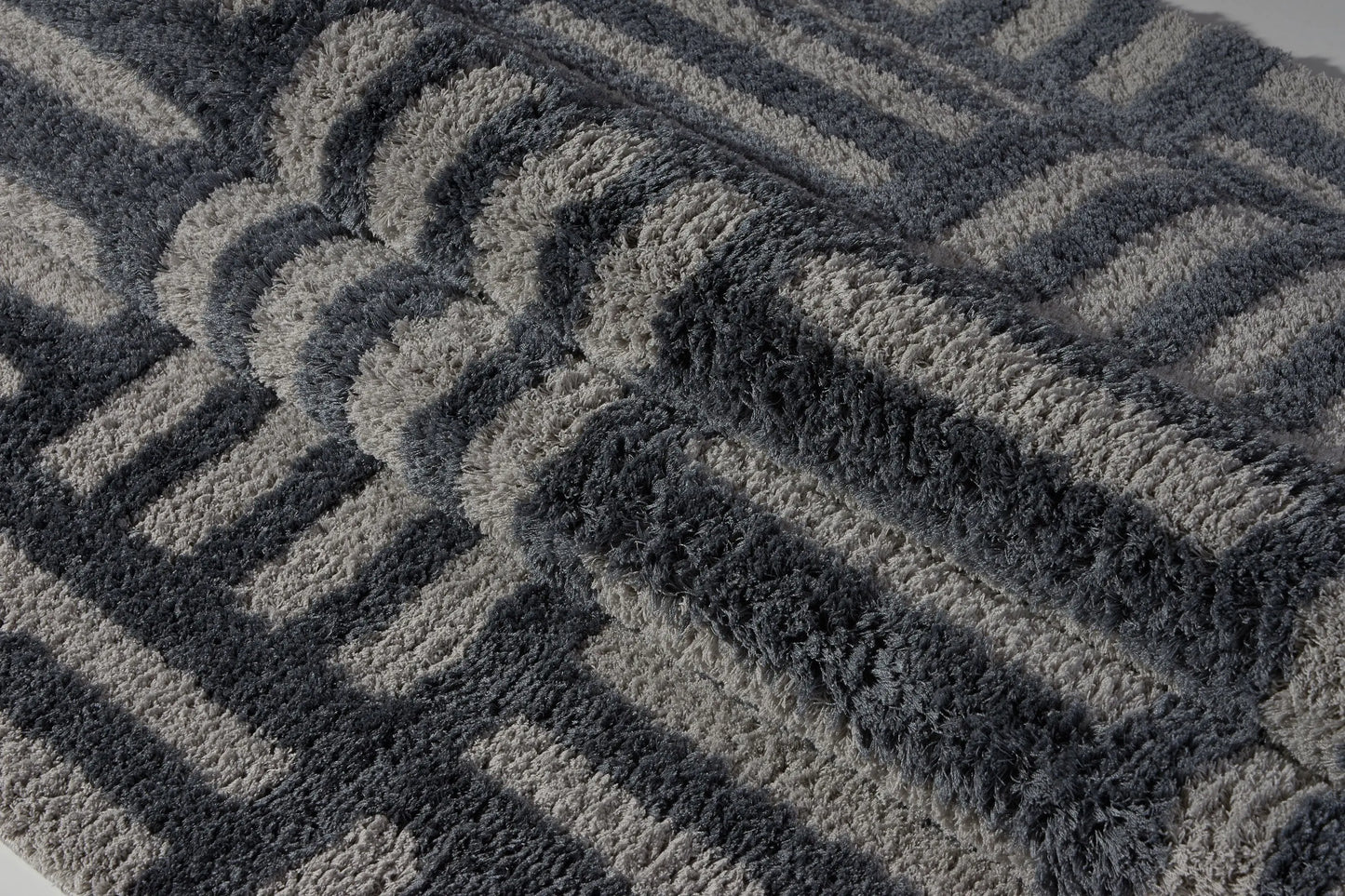 Okanagon Micro-Polyester Shaggy Area Rug -