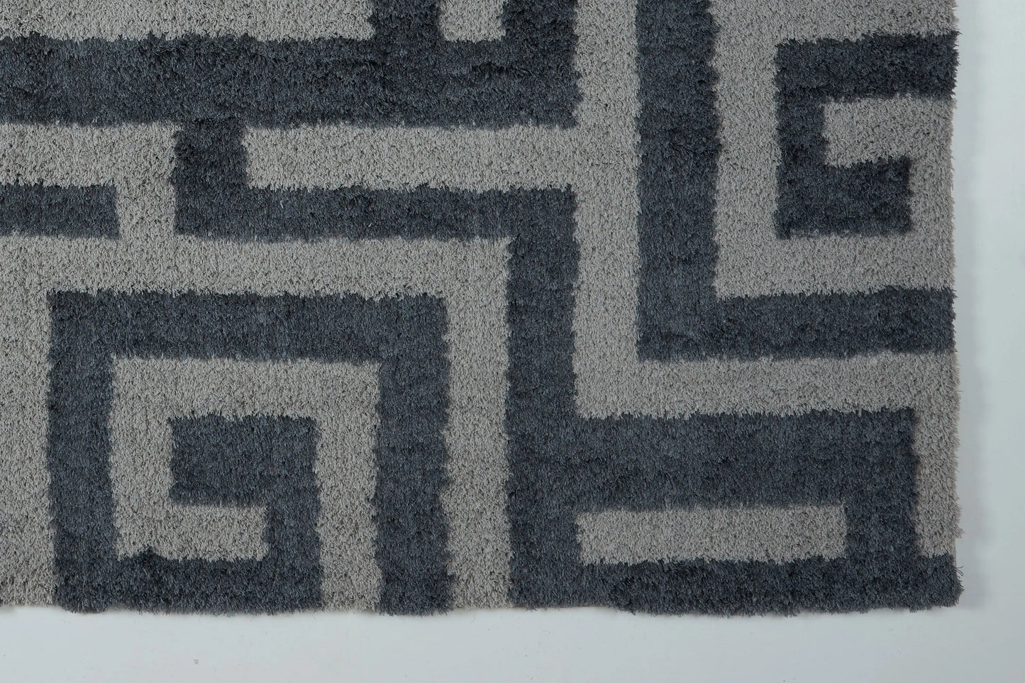 Calgary Micro Fiber Shaggy Gray Area Rug -